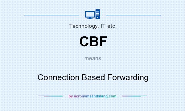 What does CBF mean? It stands for Connection Based Forwarding