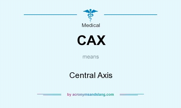 What does CAX mean? It stands for Central Axis