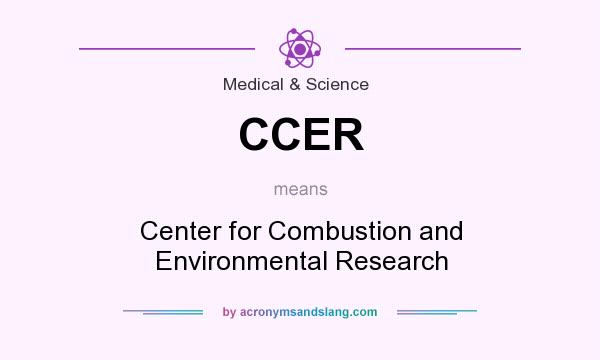 What does CCER mean? It stands for Center for Combustion and Environmental Research