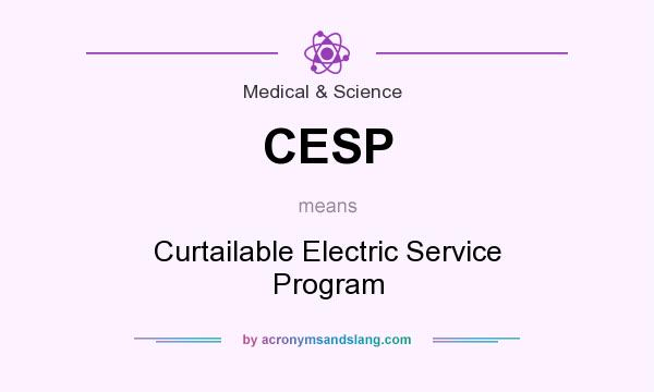 What does CESP mean? It stands for Curtailable Electric Service Program