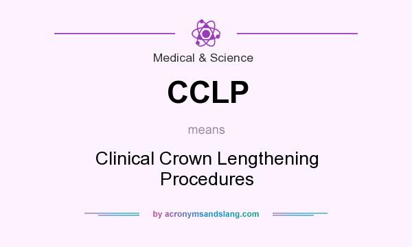 What does CCLP mean? It stands for Clinical Crown Lengthening Procedures
