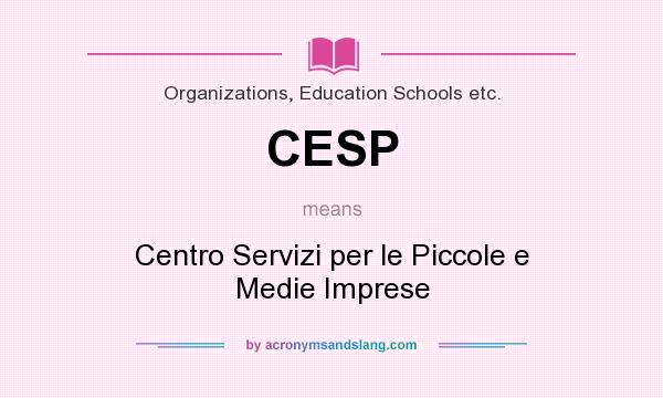 What does CESP mean? It stands for Centro Servizi per le Piccole e Medie Imprese