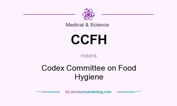 What does CCFH mean? It stands for Codex Committee on Food Hygiene