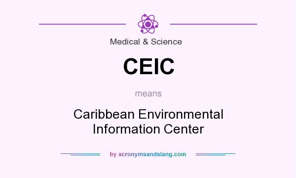 What does CEIC mean? It stands for Caribbean Environmental Information Center