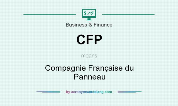 What does CFP mean? It stands for Compagnie Française du Panneau