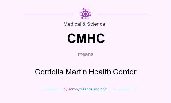 What does CMHC mean? It stands for Cordelia Martin Health Center