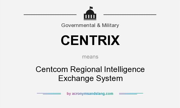 What does CENTRIX mean? It stands for Centcom Regional Intelligence Exchange System