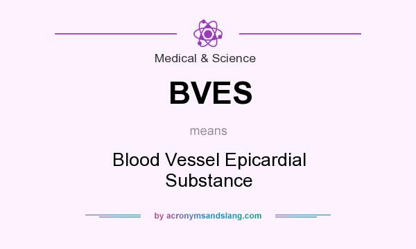 What does BVES mean? It stands for Blood Vessel Epicardial Substance