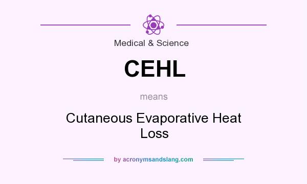 What does CEHL mean? It stands for Cutaneous Evaporative Heat Loss