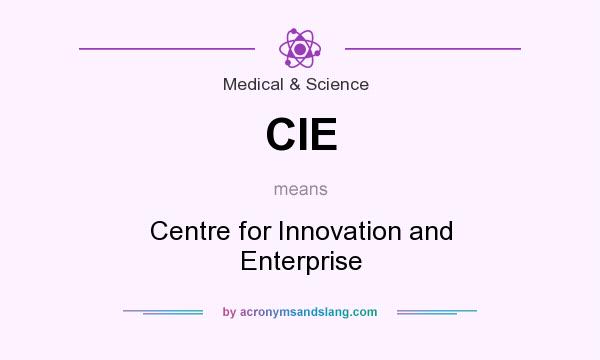 What does CIE mean? It stands for Centre for Innovation and Enterprise