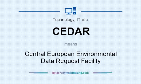 What does CEDAR mean? It stands for Central European Environmental Data Request Facility