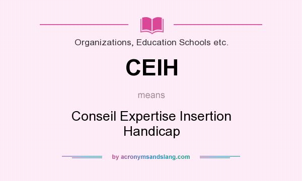 What does CEIH mean? It stands for Conseil Expertise Insertion Handicap