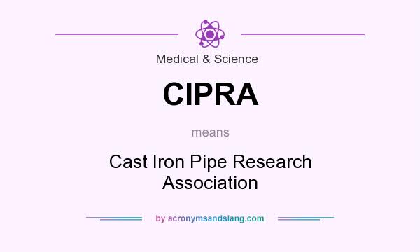 What does CIPRA mean? It stands for Cast Iron Pipe Research Association