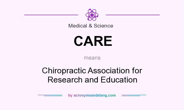 What does CARE mean? It stands for Chiropractic Association for Research and Education