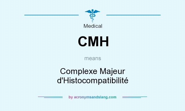 What does CMH mean? It stands for Complexe Majeur d`Histocompatibilité
