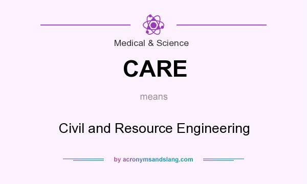 What does CARE mean? It stands for Civil and Resource Engineering