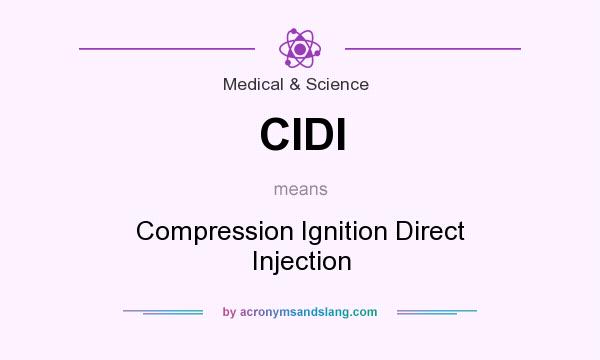 What does CIDI mean? It stands for Compression Ignition Direct Injection
