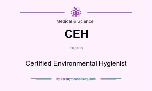 What does CEH mean? It stands for Certified Environmental Hygienist
