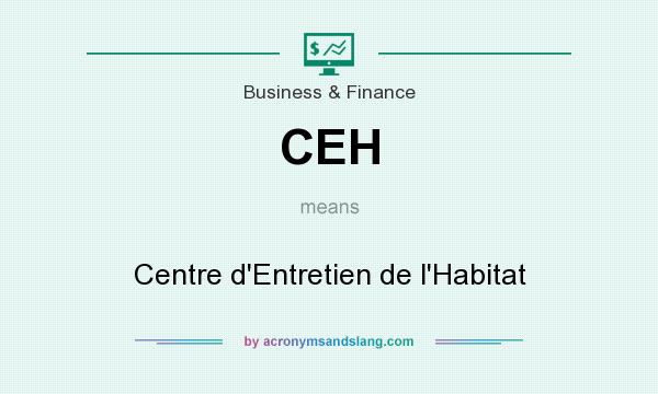 What does CEH mean? It stands for Centre d`Entretien de l`Habitat