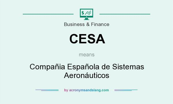 What does CESA mean? It stands for Compañia Española de Sistemas Aeronáuticos
