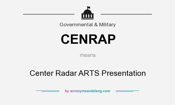 What does CENRAP mean? It stands for Center Radar ARTS Presentation