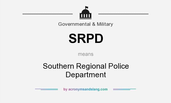 What does SRPD mean? It stands for Southern Regional Police Department