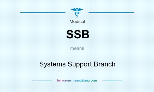 What does SSB mean? It stands for Systems Support Branch