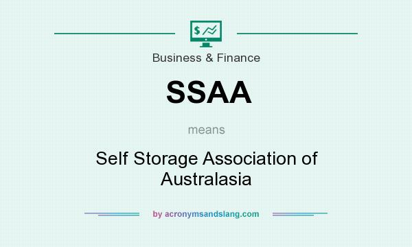 What does SSAA mean? It stands for Self Storage Association of Australasia