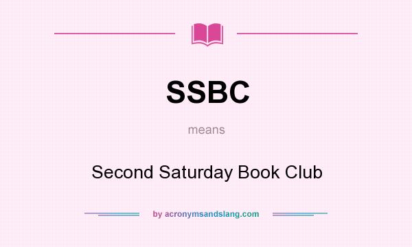 What does SSBC mean? It stands for Second Saturday Book Club