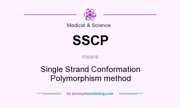 What does SSCP mean? It stands for Single Strand Conformation Polymorphism method