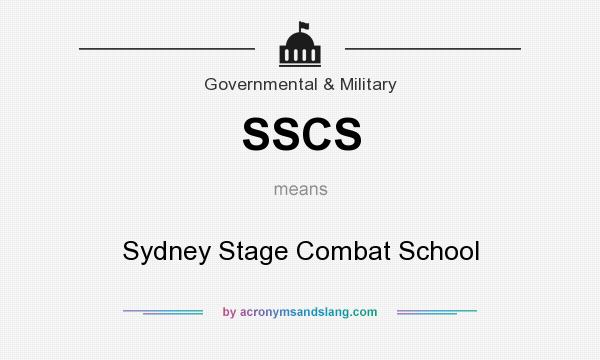 What does SSCS mean? It stands for Sydney Stage Combat School