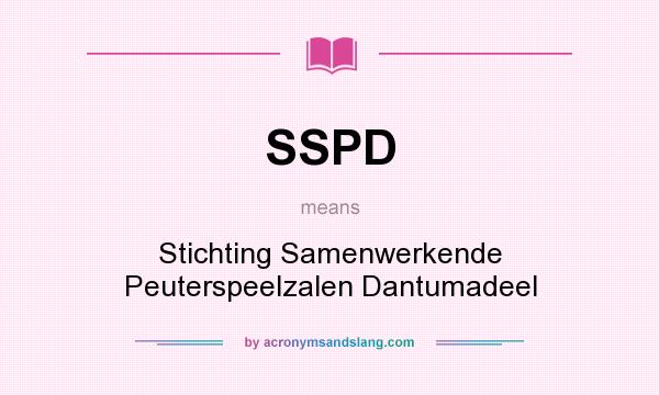 What does SSPD mean? It stands for Stichting Samenwerkende Peuterspeelzalen Dantumadeel
