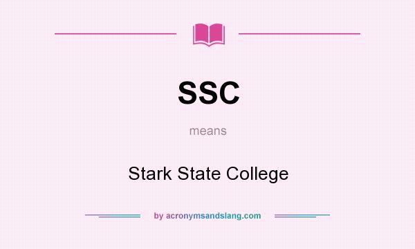 What does SSC mean? It stands for Stark State College