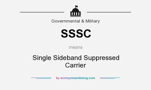 What does SSSC mean? It stands for Single Sideband Suppressed Carrier