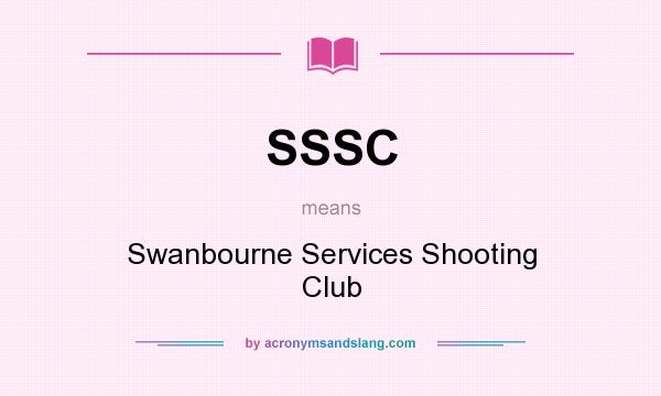 What does SSSC mean? It stands for Swanbourne Services Shooting Club