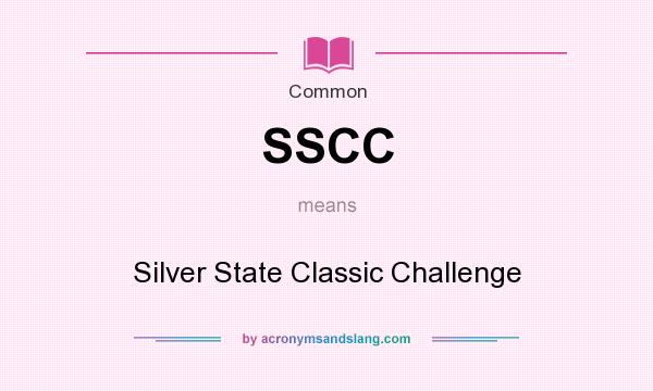 What does SSCC mean? It stands for Silver State Classic Challenge