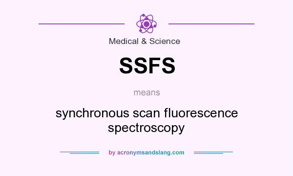 What does SSFS mean? It stands for synchronous scan fluorescence spectroscopy