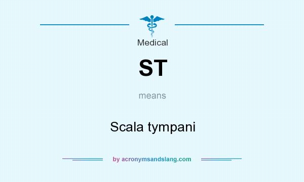 What does ST mean? It stands for Scala tympani