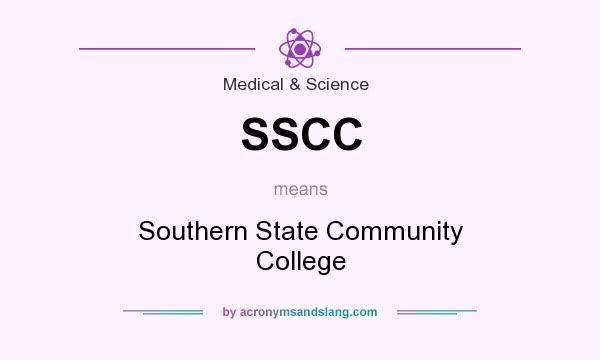 What does SSCC mean? It stands for Southern State Community College