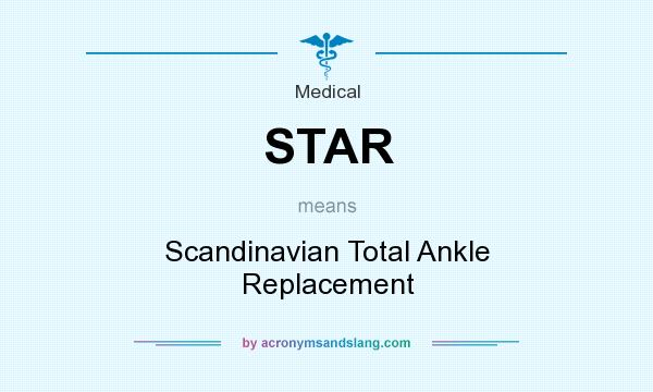 What does STAR mean? It stands for Scandinavian Total Ankle Replacement