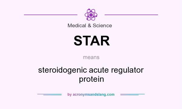 What does STAR mean? It stands for steroidogenic acute regulator protein