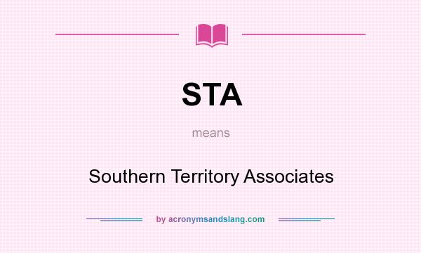 What does STA mean? It stands for Southern Territory Associates
