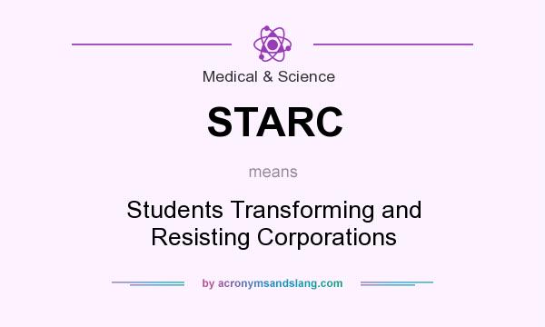What does STARC mean? It stands for Students Transforming and Resisting Corporations