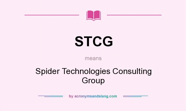 What does STCG mean? It stands for Spider Technologies Consulting Group