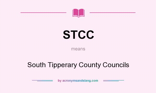 What does STCC mean? It stands for South Tipperary County Councils