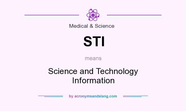 What does STI mean? It stands for Science and Technology Information