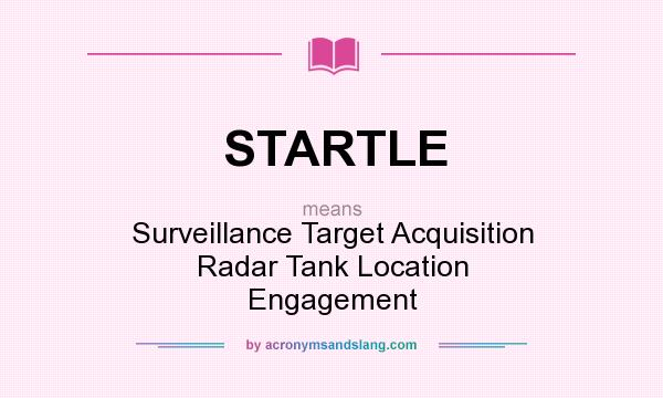 What does STARTLE mean? It stands for Surveillance Target Acquisition Radar Tank Location Engagement