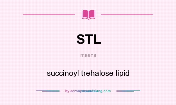 What does STL mean? It stands for succinoyl trehalose lipid