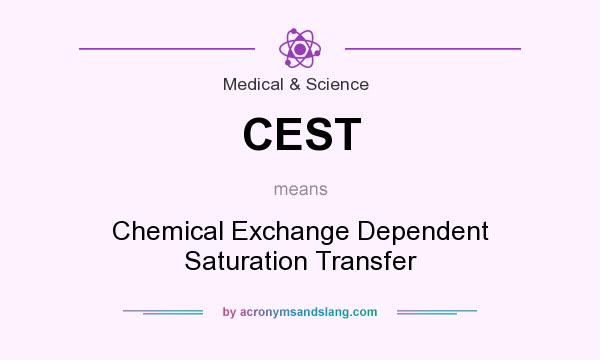 What does CEST mean? It stands for Chemical Exchange Dependent Saturation Transfer