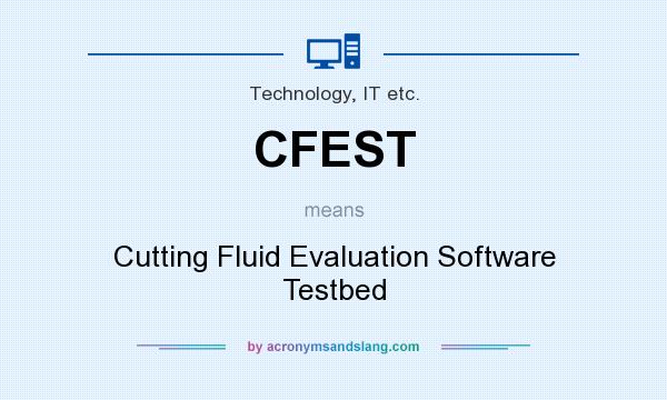 What does CFEST mean? It stands for Cutting Fluid Evaluation Software Testbed